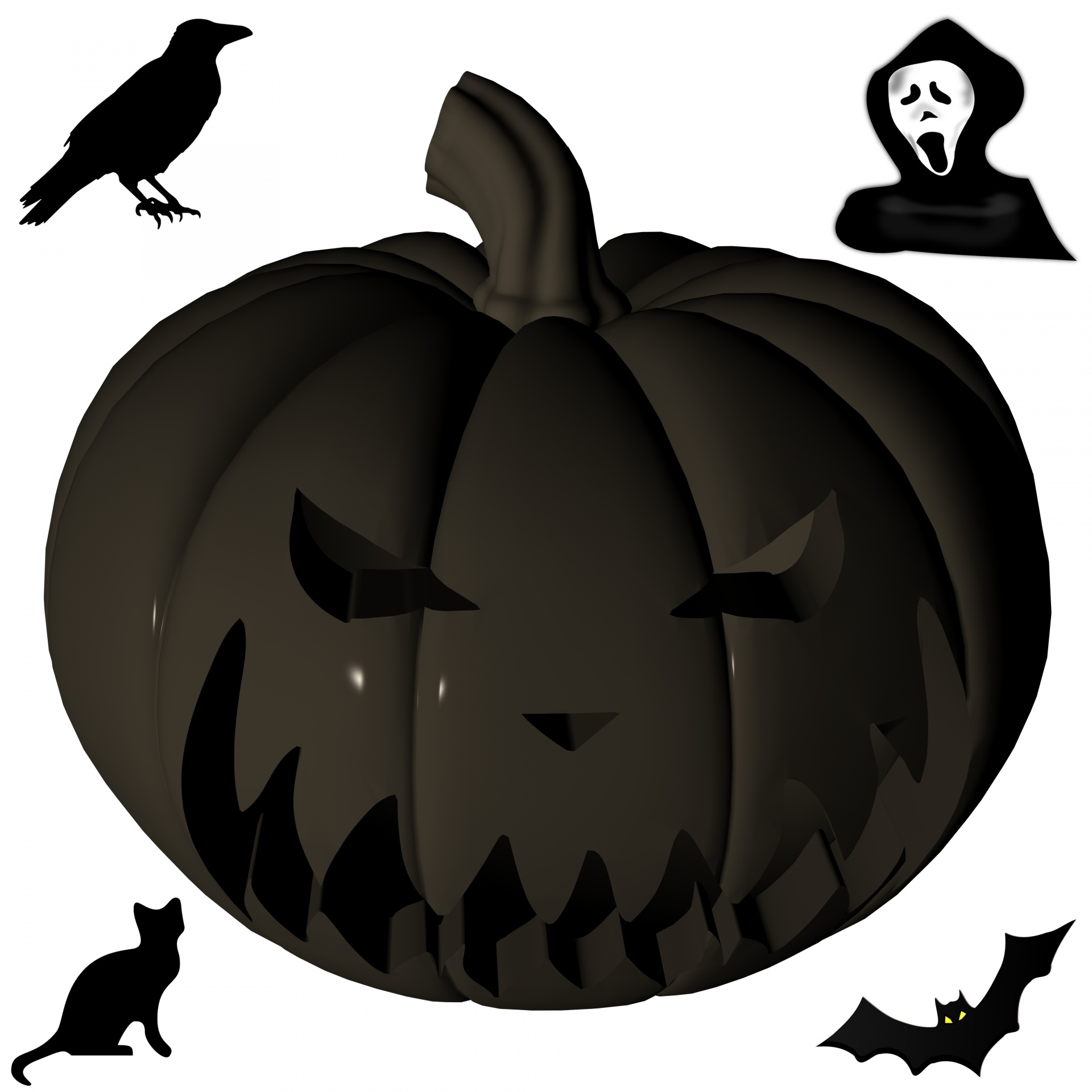 Crow,ghost,bat,cat,halloween - free photo from needpix.com AMP.