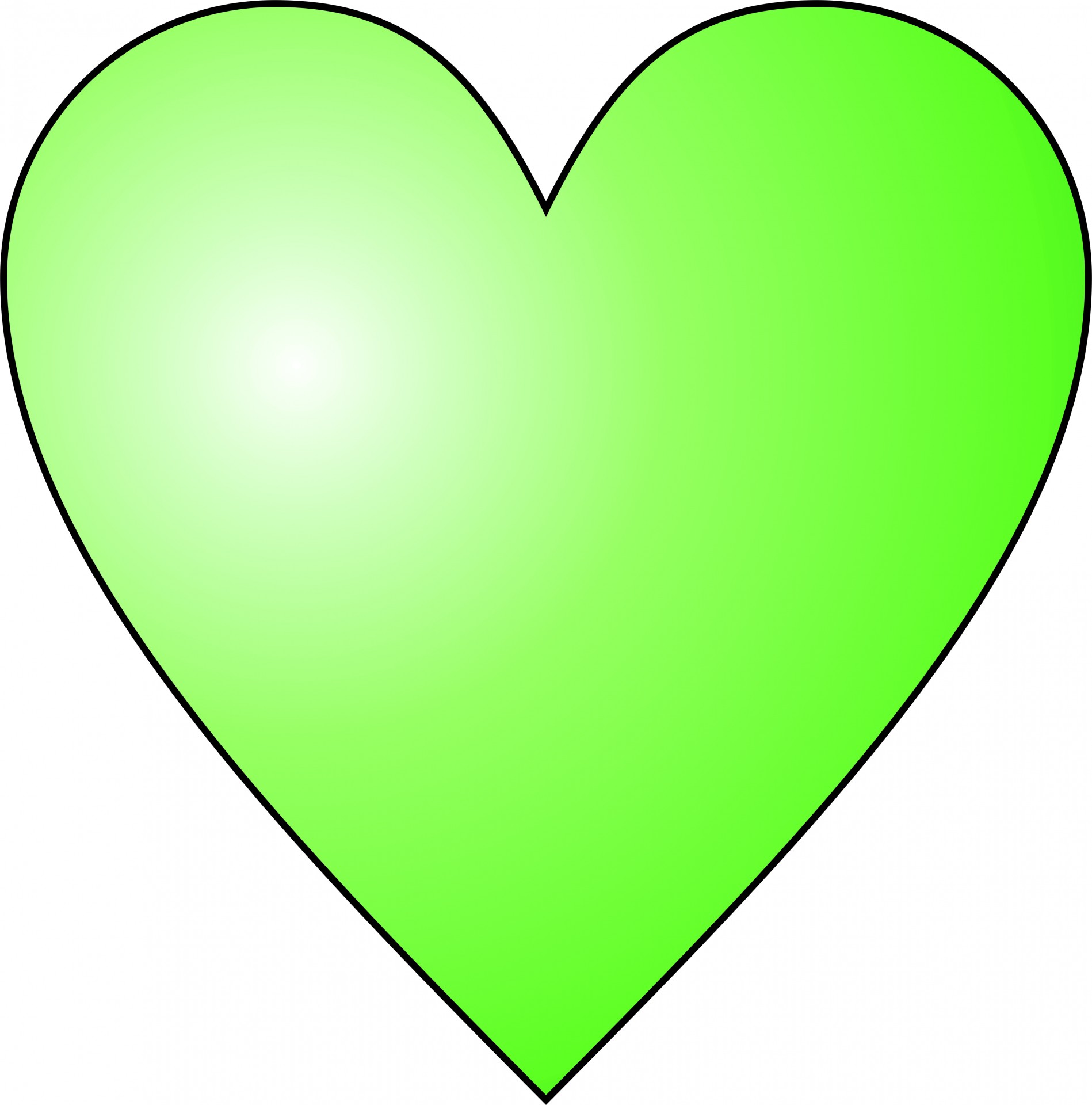 Download Circular Green Heart Free Photo.