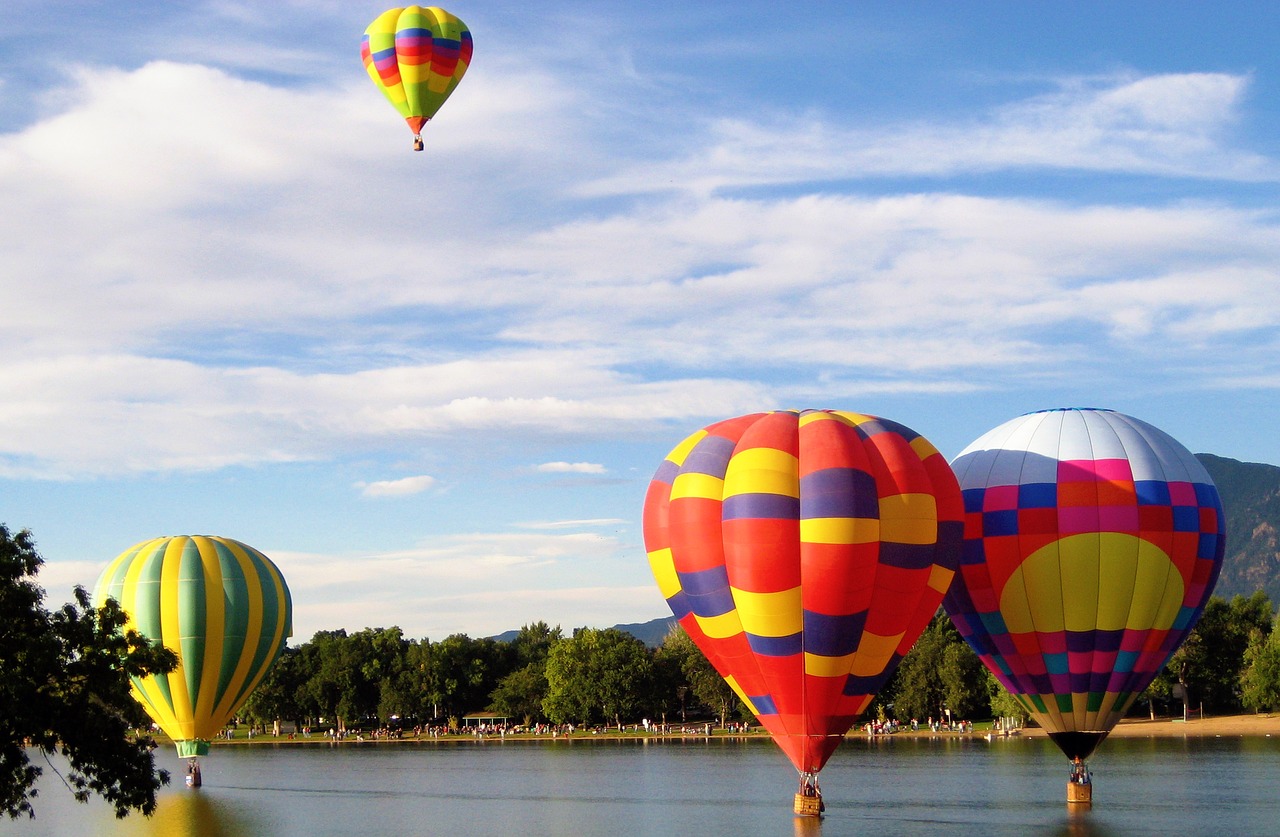 Download Hot Air Balloons Lake Ballooning Free Photo.