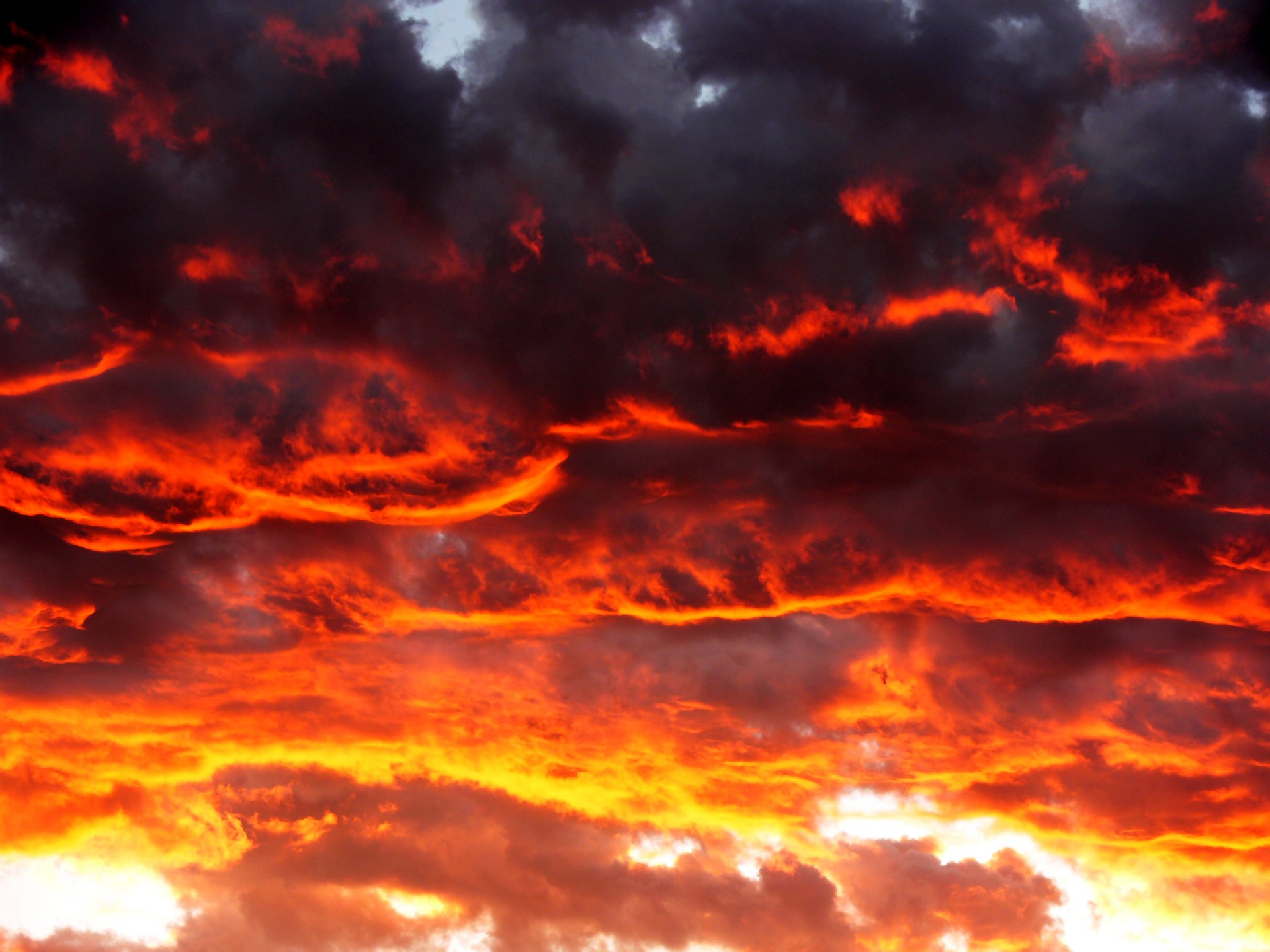 Download Sunset Red Clouds Free Photo.