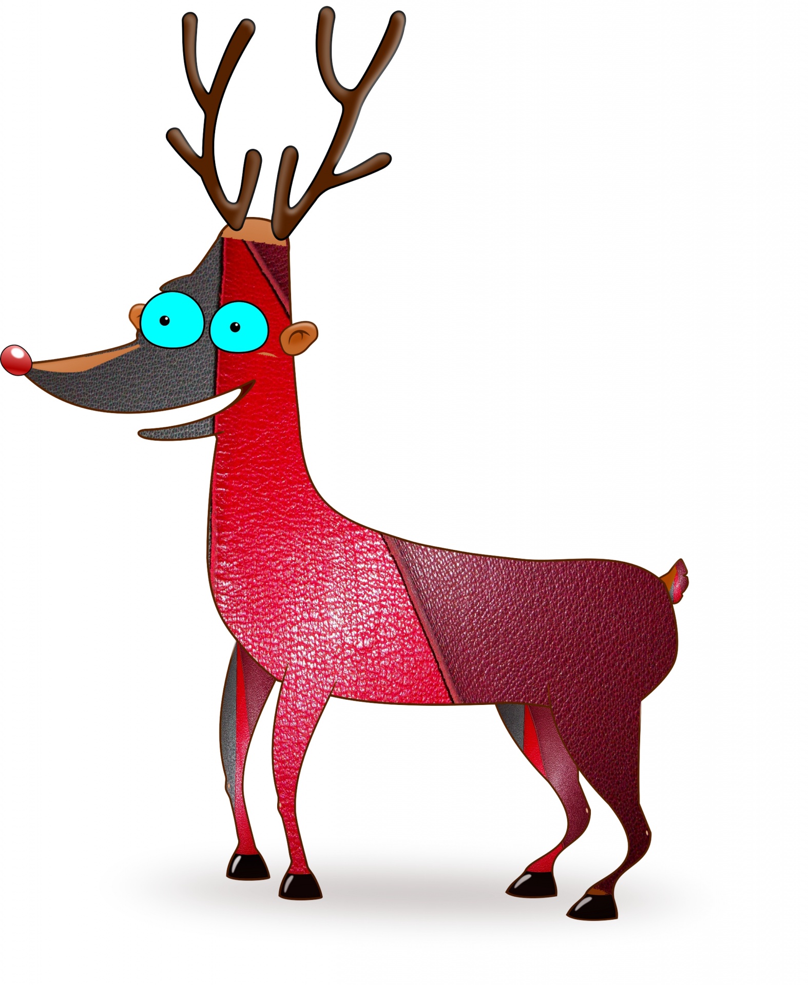 Download Red Reindeer Cartoon Free Photo.