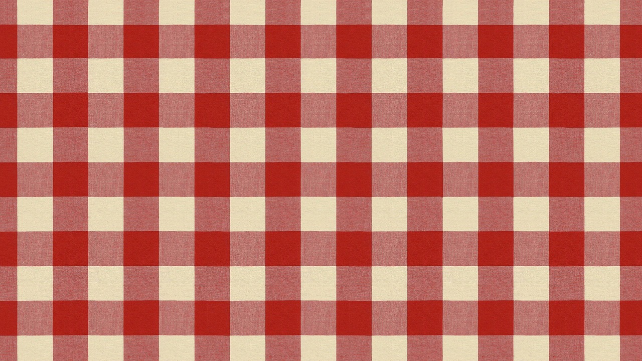 Tablecloth Wallpaper Red Checked Free Photo.
